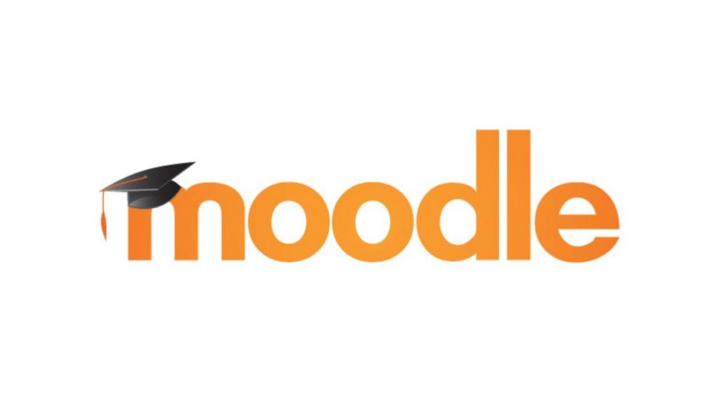 Graphic logo of moodle.