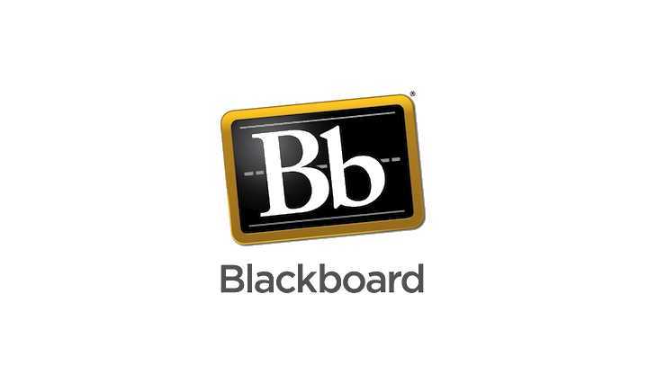 Graphic logo of Blackboard.