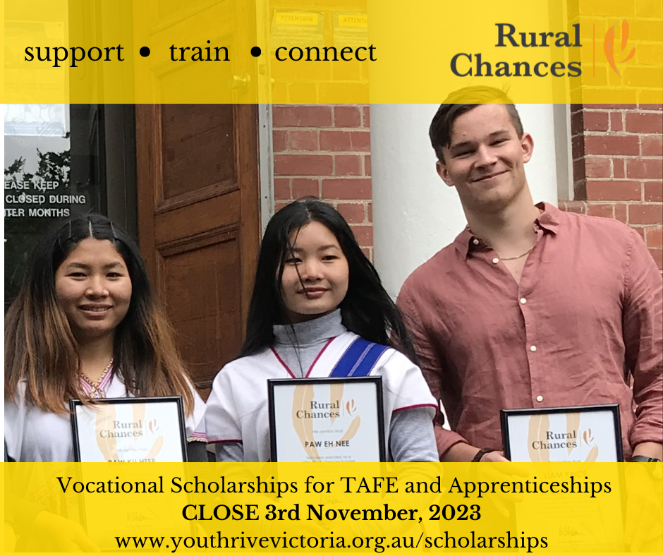 Rural Chances Vocational Scholarships open!