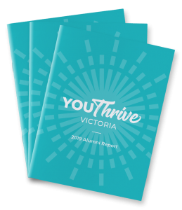 Mockup of YouThrive alumni report for 2019.